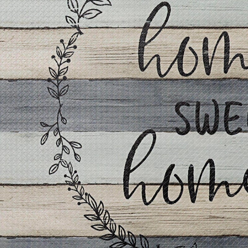 Home Dynamix Cozy Living Home Sweet Home Modern Farmhouse Runner Anti-Fatigue Kitchen Mat, Non-Slip Floor Mat, Padded Standing Desk Mat, Grey/Beige, 17.5"x55" - Image 3